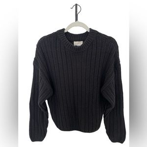 NWT- Universal Thread: Chunky Black Cable knit Oversized Sweater